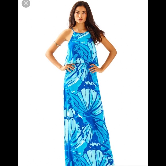 Lilly Pulitzer Levine maxi dress M - Picture 8 of 9